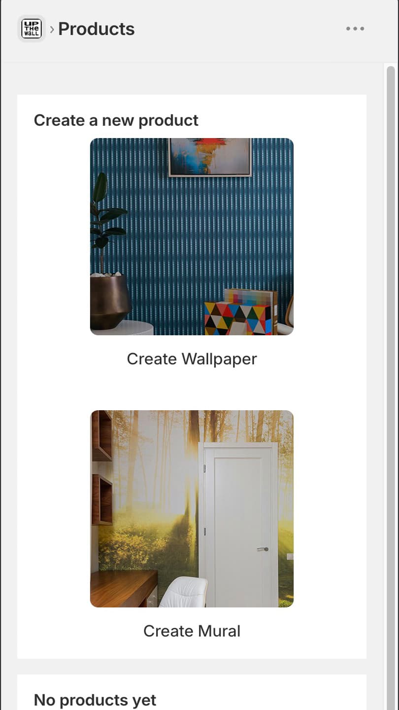 Choose from our available product types